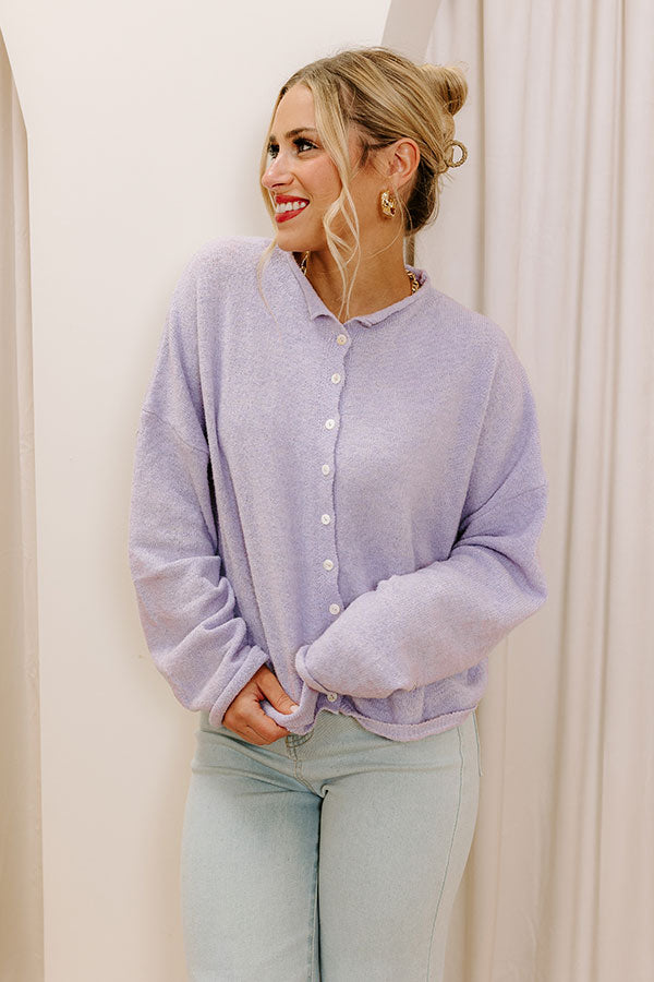 Premium Lavender Knit Cardigan - Ultimate Everyday Style