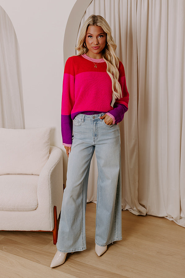 Ultimate Color Block Sweater - Bold & Cozy Style
