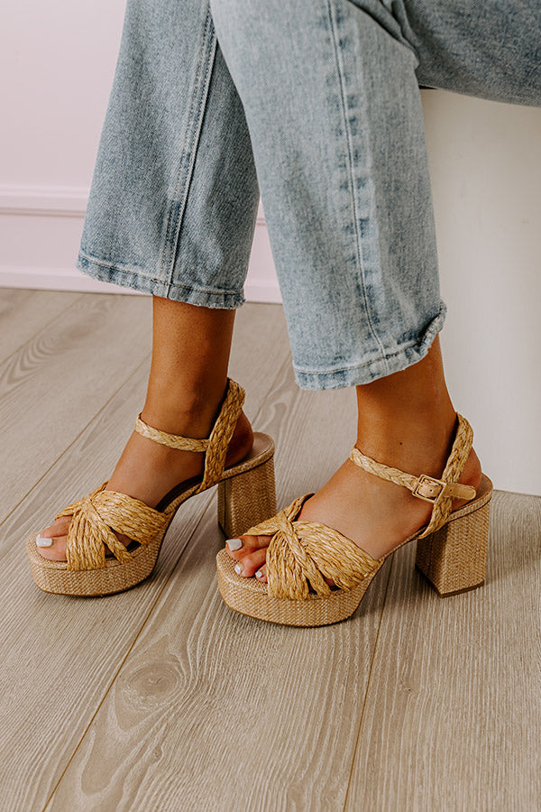 Premium Anayeli Raffia Heel – Elevate Your Style