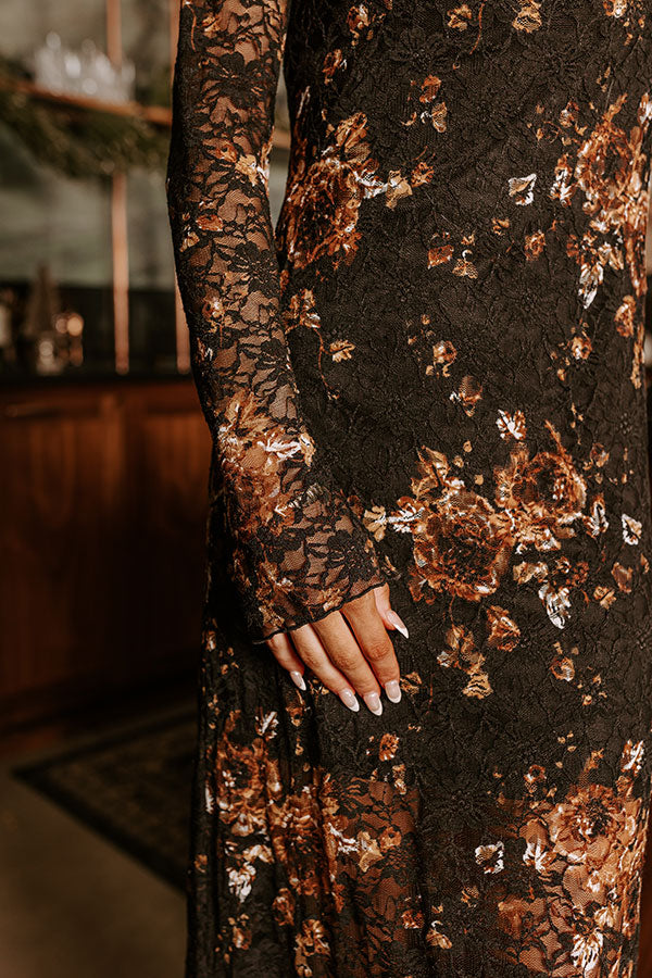 Ultimate Romance Floral Lace Maxi Dress - Perfect for Date Nights
