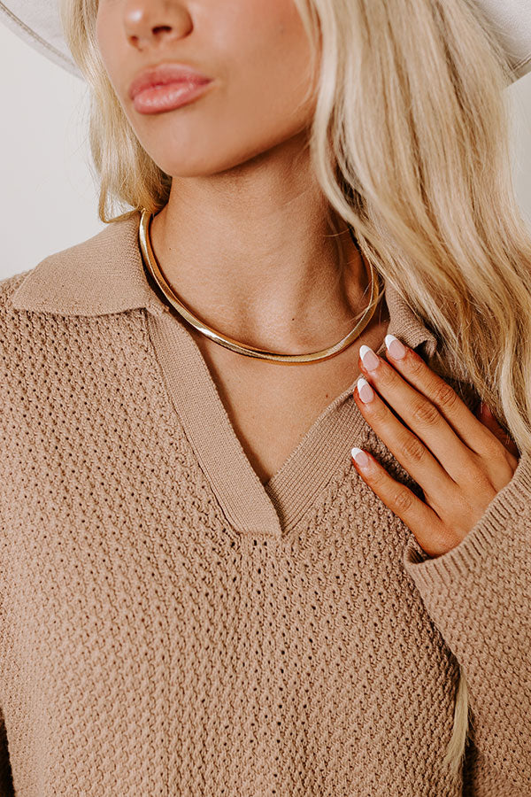 Premium Chunky Gold Necklace - Cue The Chic