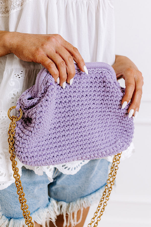 Ultimate Lavender Hula Happiness Woven Purse
