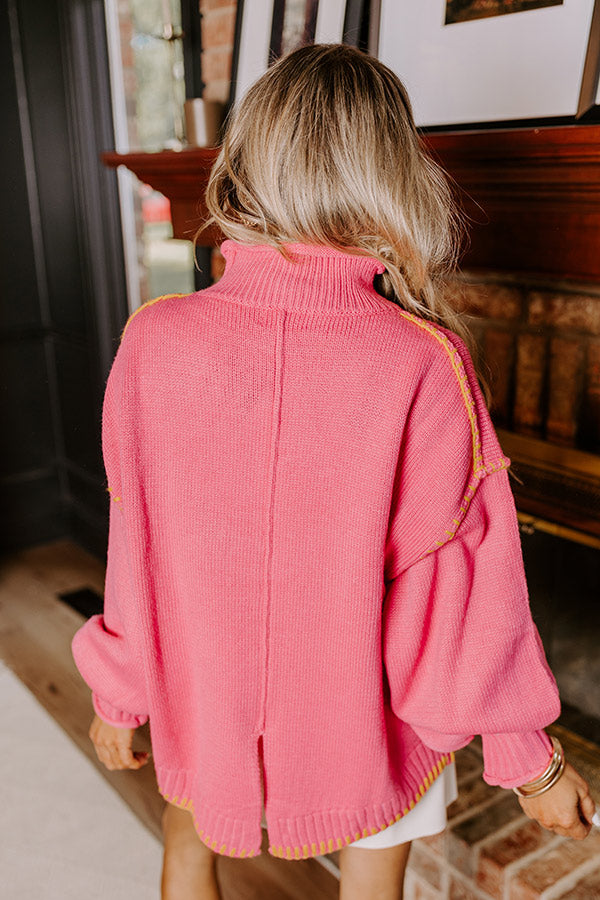 Premium Cuddle Season Knit Sweater - Cozy Pink