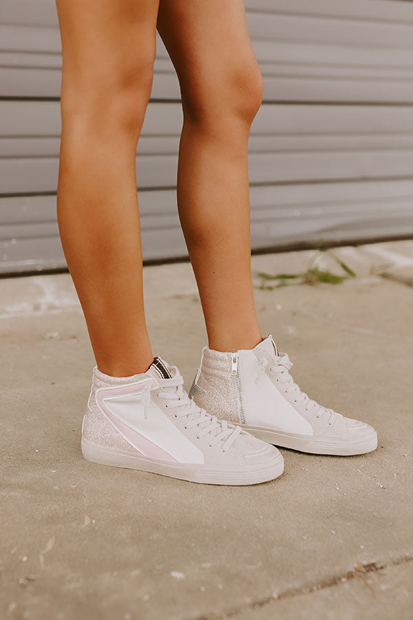The Daphne Premium Vintage Glitter Sneakers - Ultimate Comfort & Style