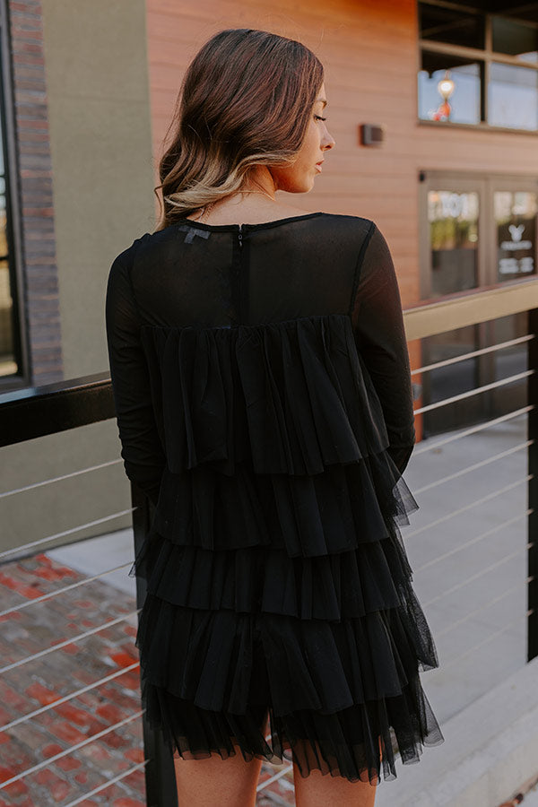 Ultimate Glamour: Tiered Mesh Romper for Two