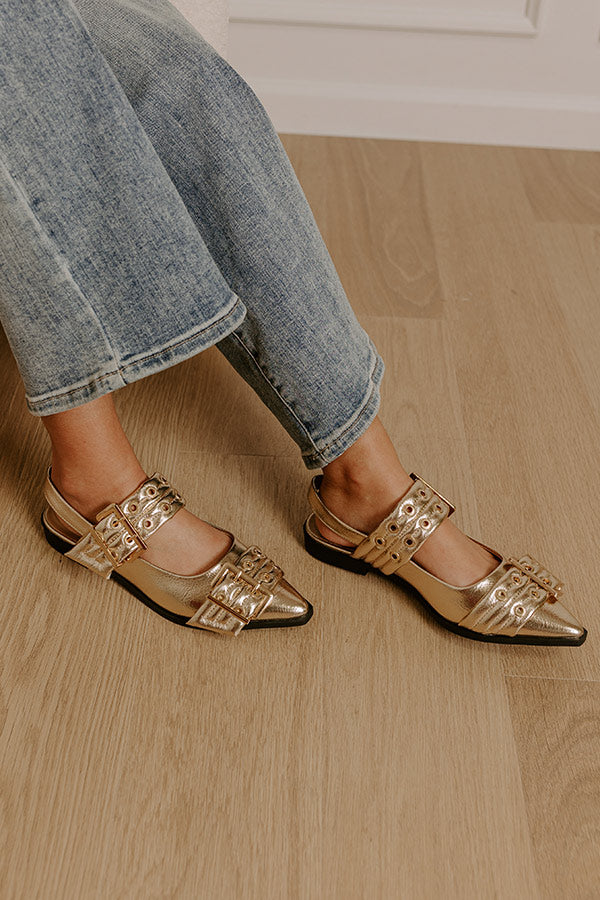 Premium Teagan Metallic Flats - Ultimate Comfort & Style