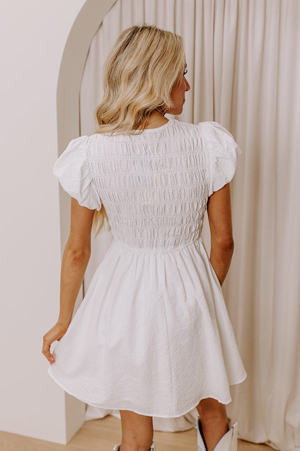 Premium Coquette Dreams Smocked Mini Dress - Ultimate Style Upgrade