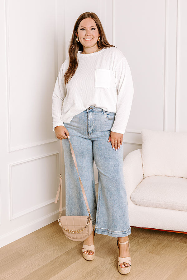 Ultimate Casual Ribbed Top - Effortless White Style