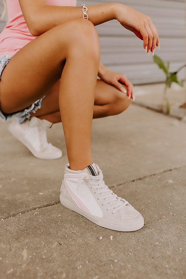 The Daphne Premium Vintage Glitter Sneakers - Ultimate Comfort & Style