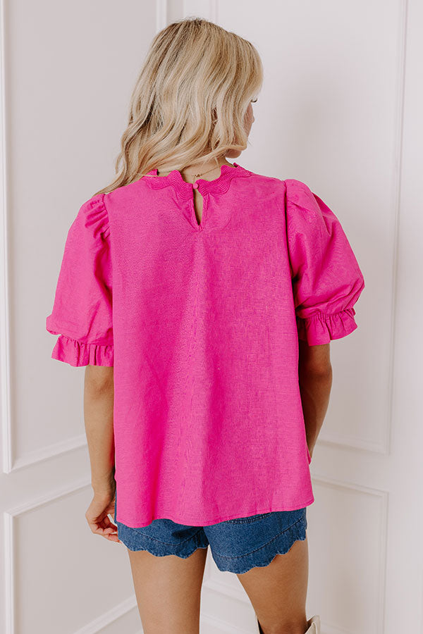 Ultimate Sweet Smile Linen-Blend Top - Premium Style & Comfort
