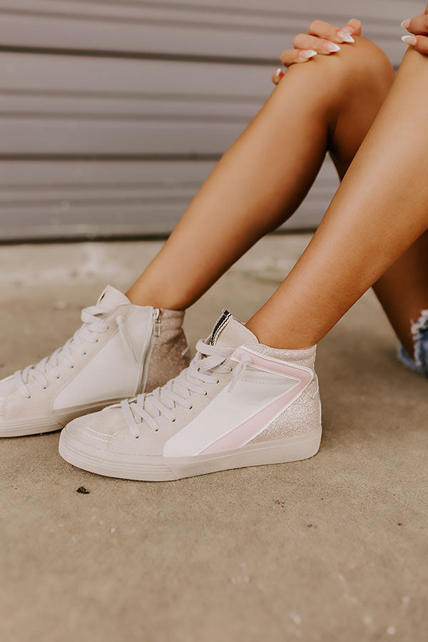 The Daphne Premium Vintage Glitter Sneakers - Ultimate Comfort & Style