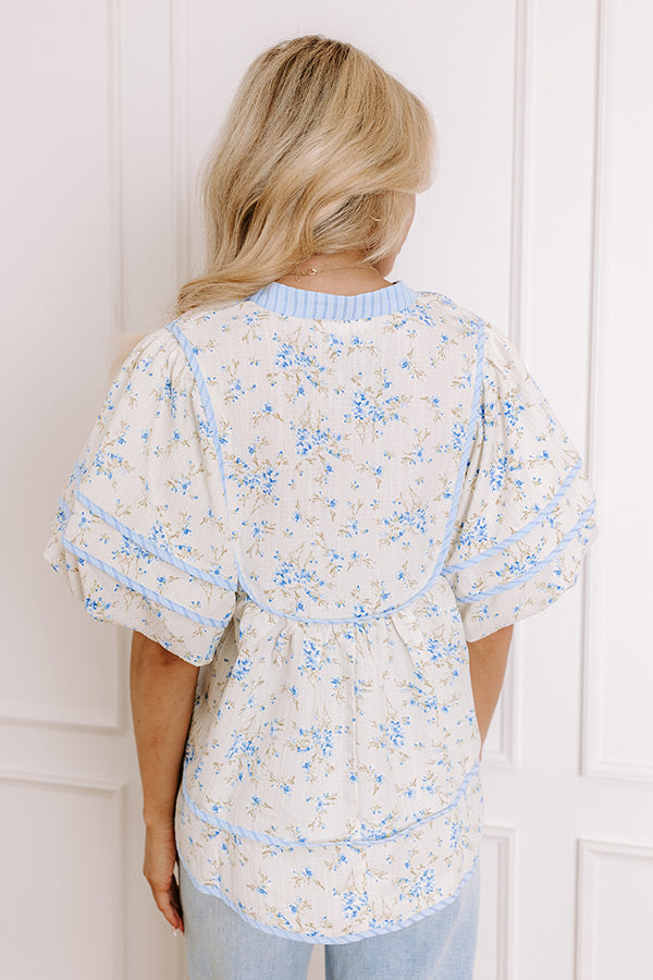 Premium Tea House Floral Top - Ultimate Seasonal Style