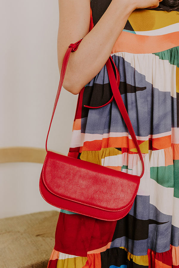 Premium Inez Vegan Leather Shoulder Bag - Red | Ultimate Style Upgrade