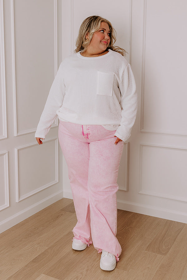 Ultimate Casual Ribbed Top - Effortless White Style