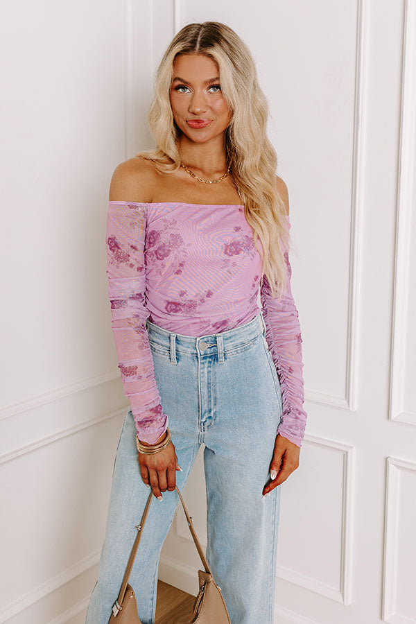 Ultimate Flirty Feels Floral Mesh Top