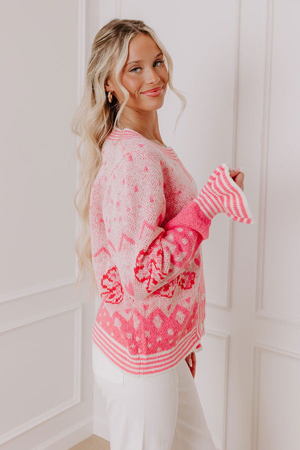 Ultimate Coquette Charm Knit Sweater - Premium Soft Knit Design