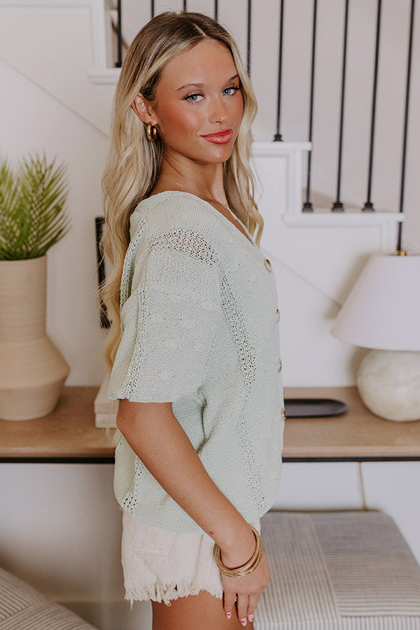 Premium Sage Knit Top - Effortless Style Upgrade