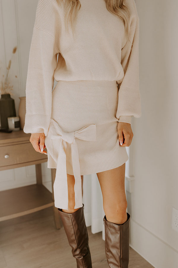 Ultimate Charm Knit Sweater Dress - Everyday Elegance