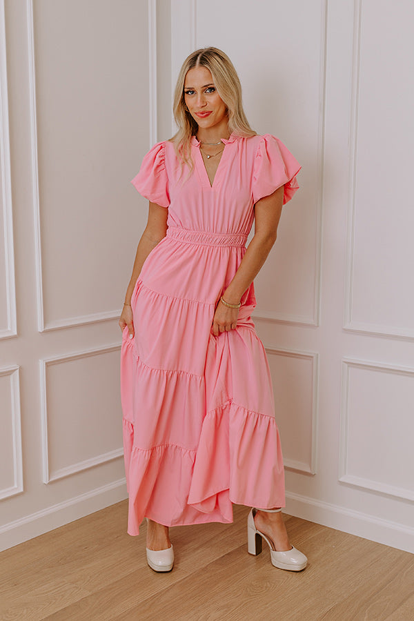 Ultimate Pink Elegance Maxi Dress