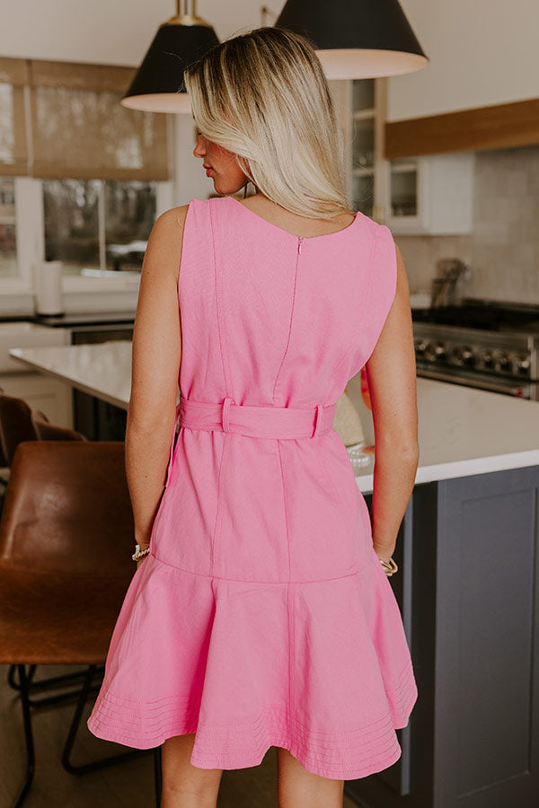 Ultimate Sunlit Splendor Pink Mini Dress