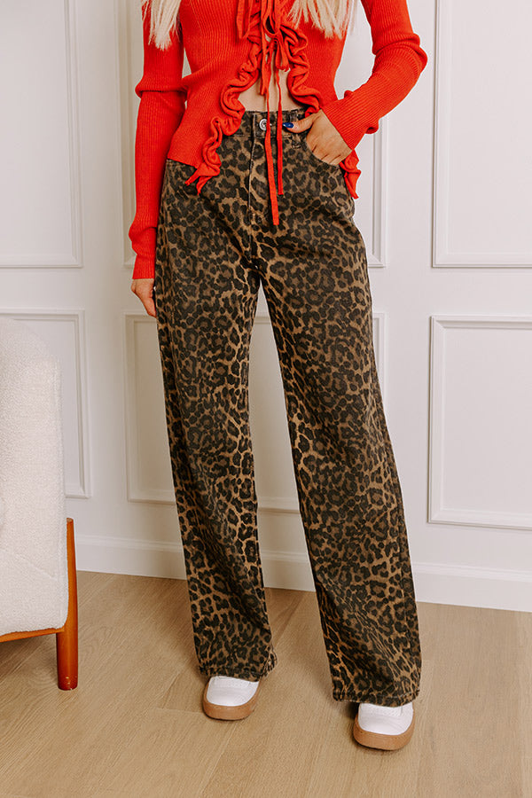 The Ultimate Caitlin High Waist Leopard Print Jeans