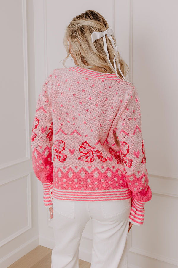 Ultimate Coquette Charm Knit Sweater - Premium Soft Knit Design