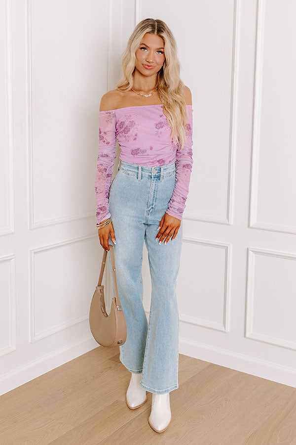 Ultimate Flirty Feels Floral Mesh Top