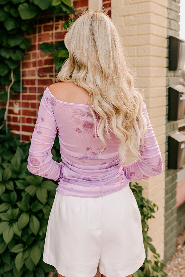 Ultimate Flirty Feels Floral Mesh Top