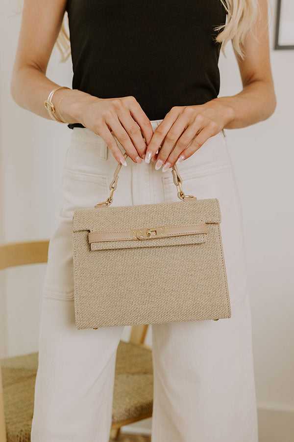 Premium Woven Leather Purse in Natural - Ultimate Style Upgrade