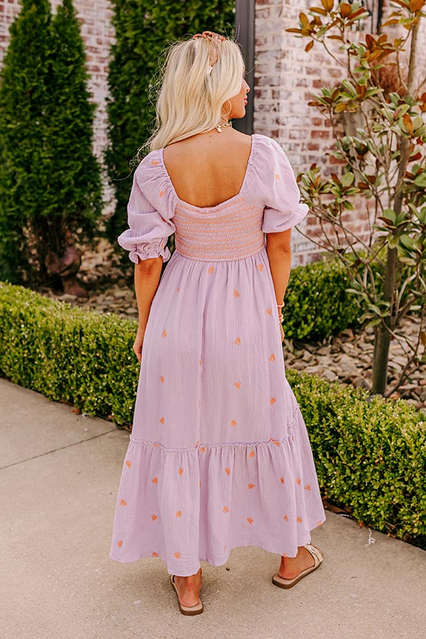 Premium Lavender Smocked Maxi Dress for Effortless Style