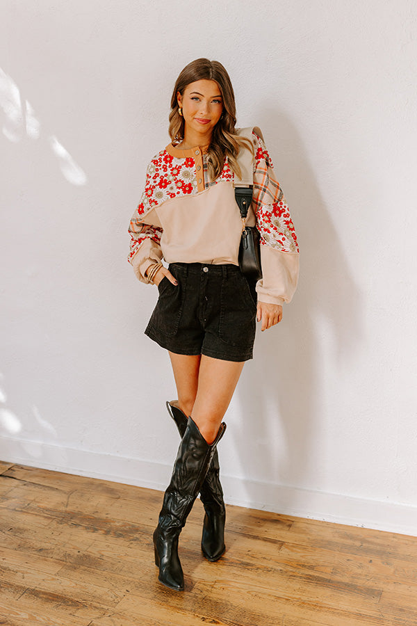 Premium Boho Floral Chic Top