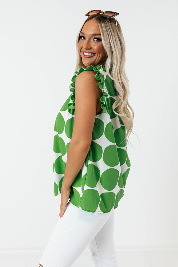 Ultimate Brunch & Go Shift Top in Premium Kelly Green