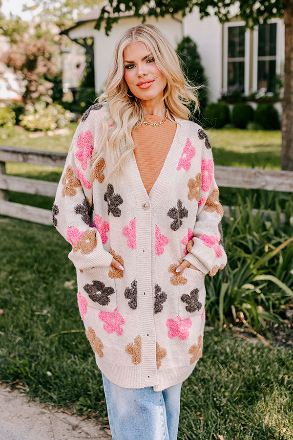 Ultimate Cozy Floral Cardigan - Curves Collection