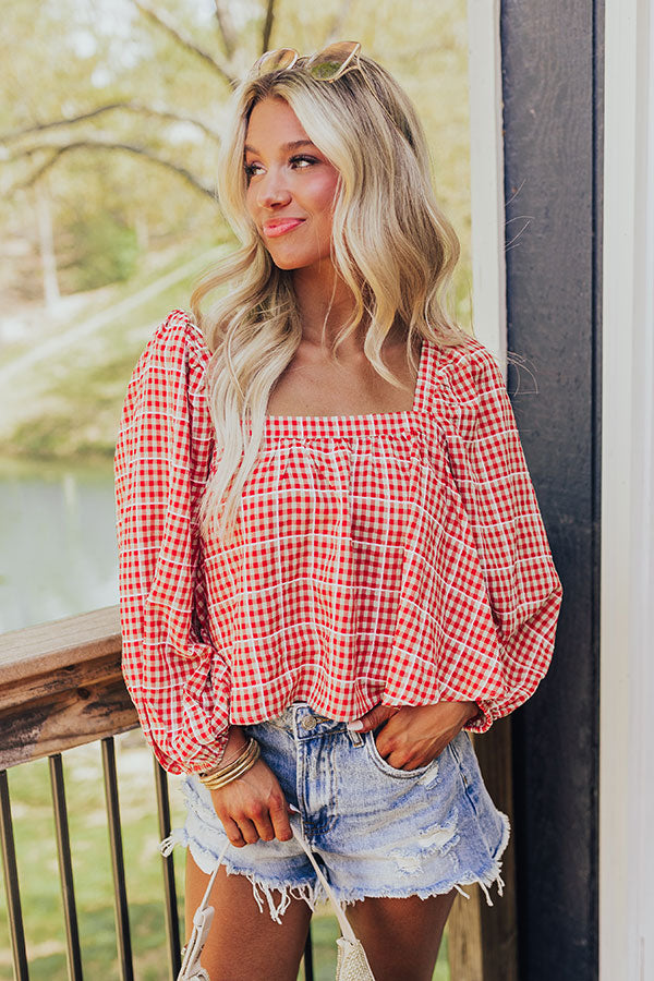 Ultimate Chic Gingham Blouse: Effortless Style & Comfort