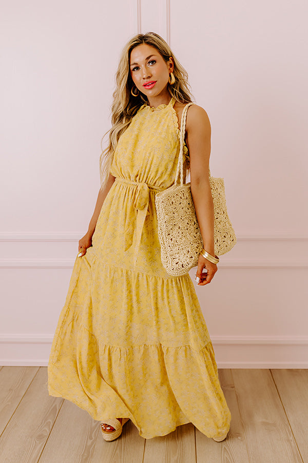 Ultimate Honeymoon Maxi Dress - Premium Primrose Yellow