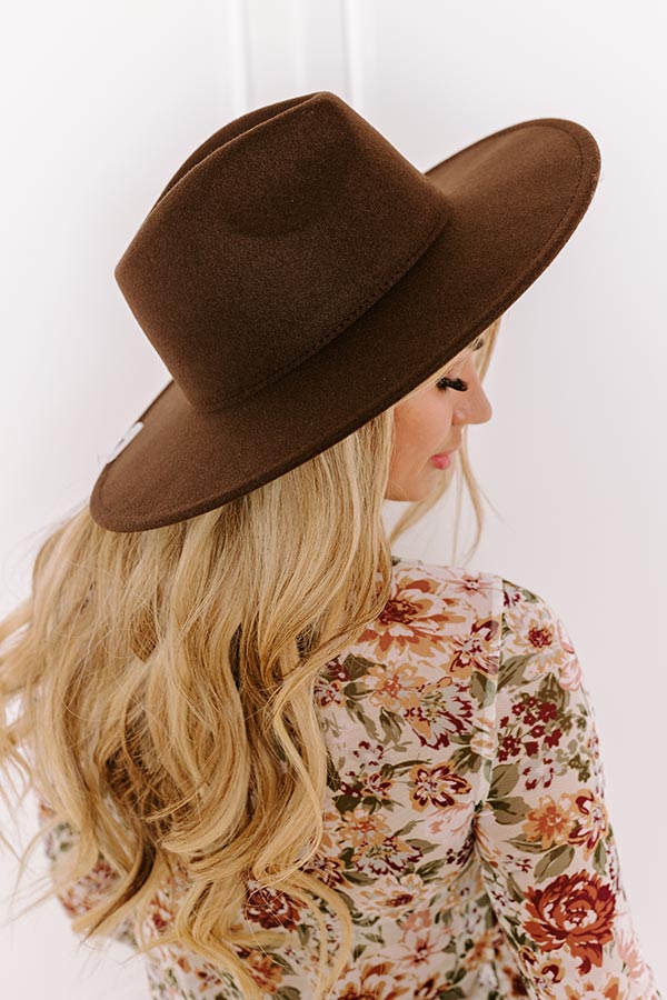 Premium Chestnut Felt Fedora - Crisp Breeze Collection
