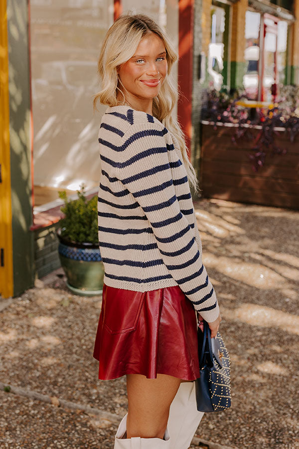 Premium Apple Spiced Perfection Stripe Cardigan - Ultimate Layering Essential