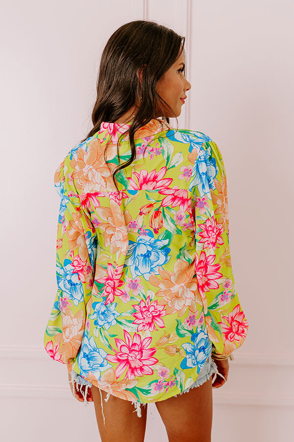 Ultimate Summer Mirage Floral Button-Up Shirt