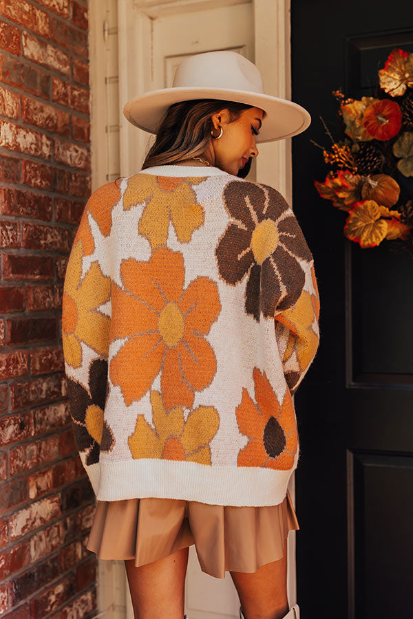 Premium Autumn Bloom Knit Sweater