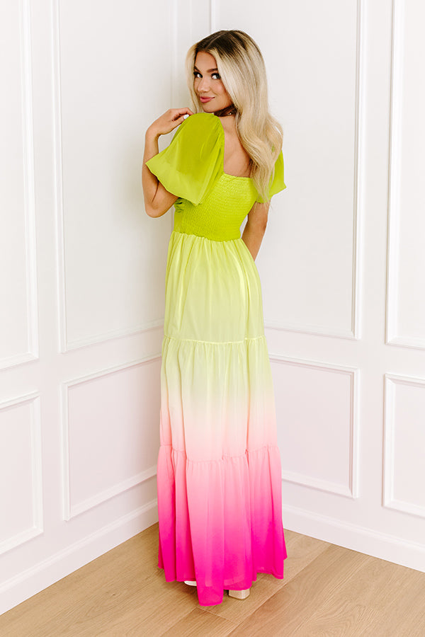 Ultimate Vibrant Vista Ombre Maxi Dress