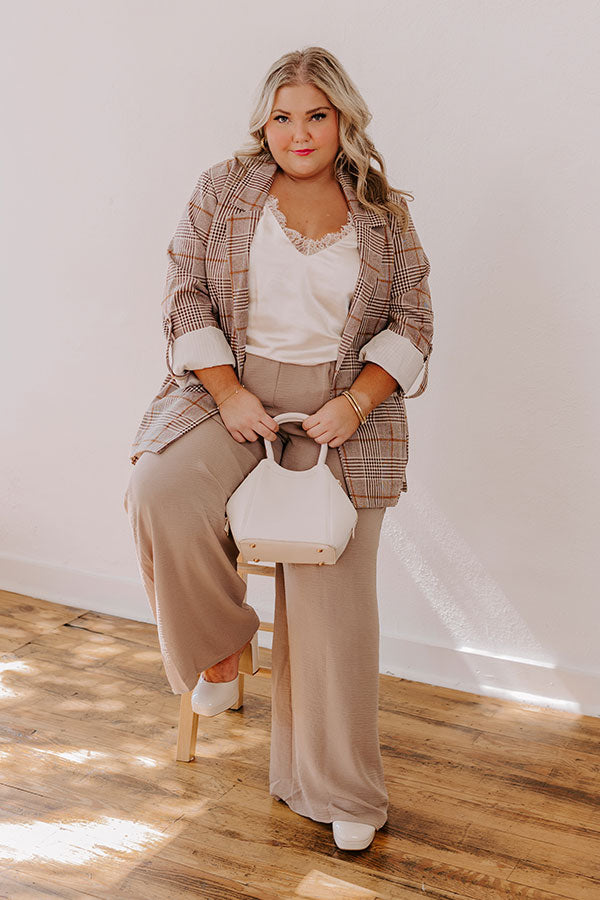 Premium Issey Plaid Blazer - Ultimate Curve Fit