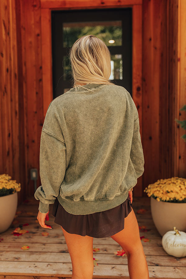 Premium Trailside Vintage Sweatshirt - Ultimate Green Comfort