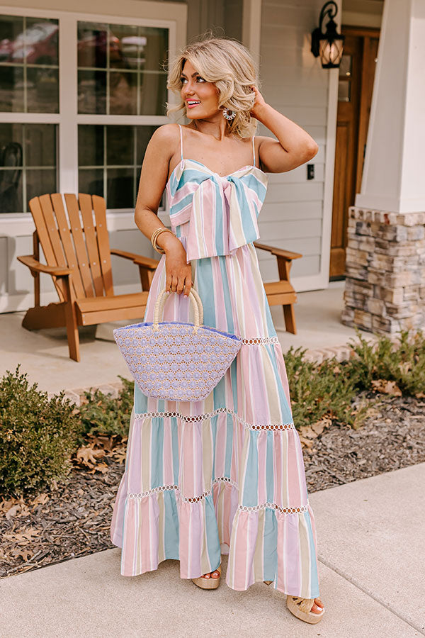 Premium Bliss Striped Maxi Dress