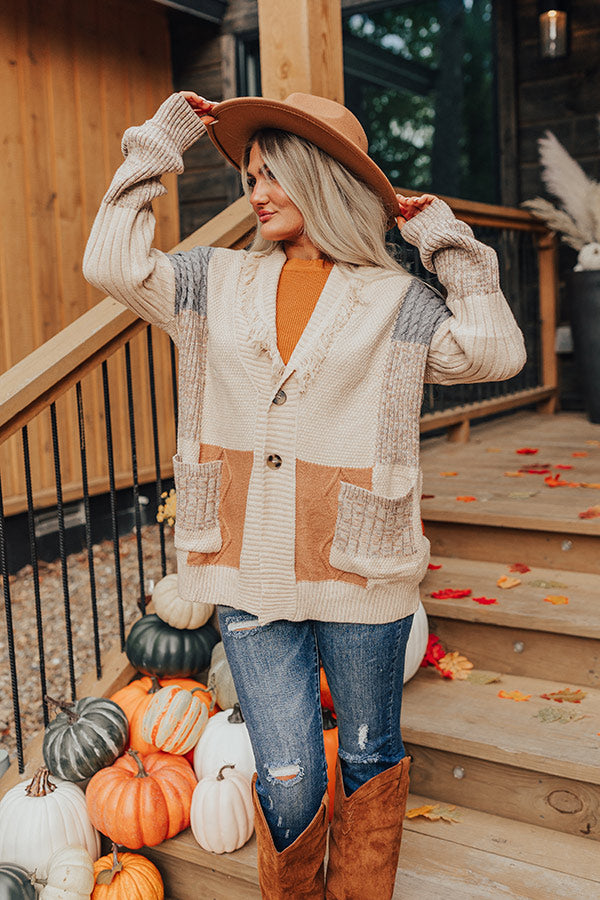 Ultimate Cozy Caffeine Crush Knit Cardigan