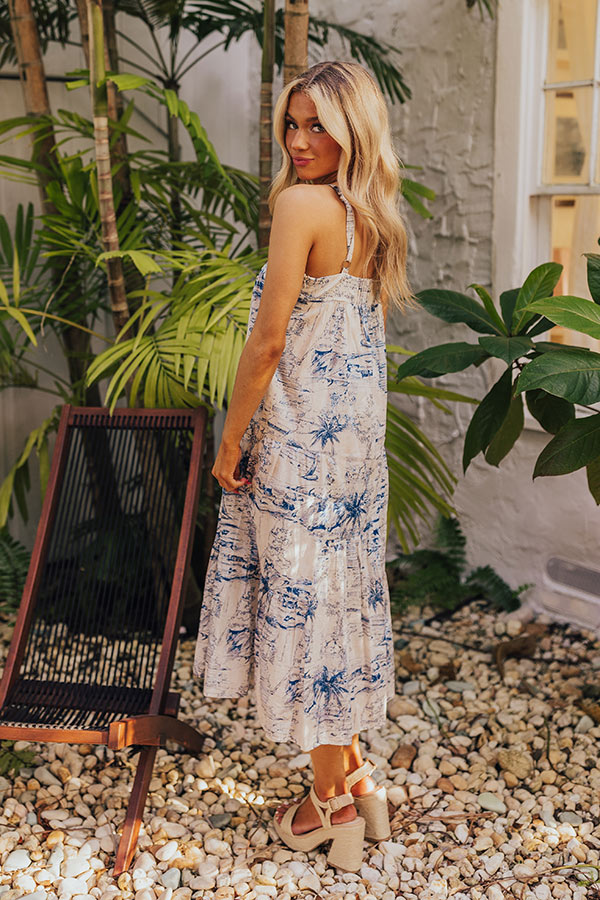 Premium Viva La Tropical Midi Dress