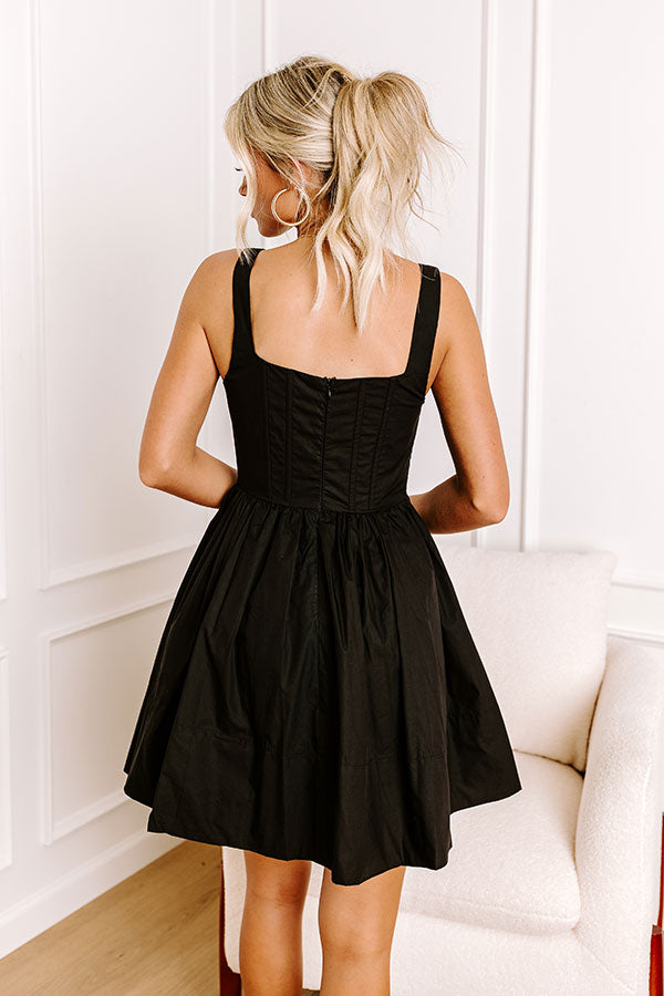 Ultimate Stay Flirty Corset Mini Dress - Black