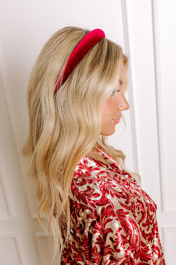 Premium Velvet Headband - Wine Red, Ultimate Style Upgrade