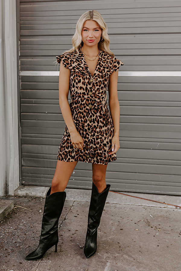 Ultimate Chic Leopard Print Mini Dress