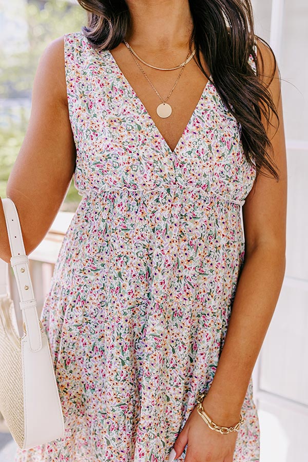 Premium Ivory Floral Mini Dress - Ultimate Summer Style