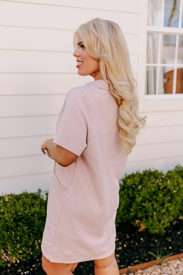 Premium Blush Curves Casual Mini Dress - Ultimate Chic Style